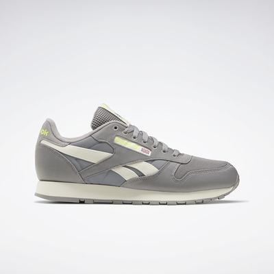 Reebok Men's Classic Leather Shoes Grey,US-97381